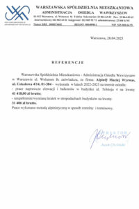 alpinq - referencje od wsm wawrzyszew